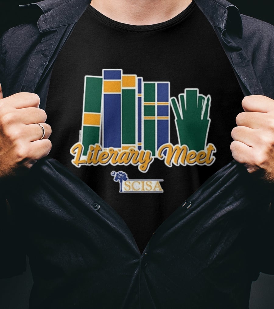 SCISA Literary Meet 2026 Books And Pens T-Shirt