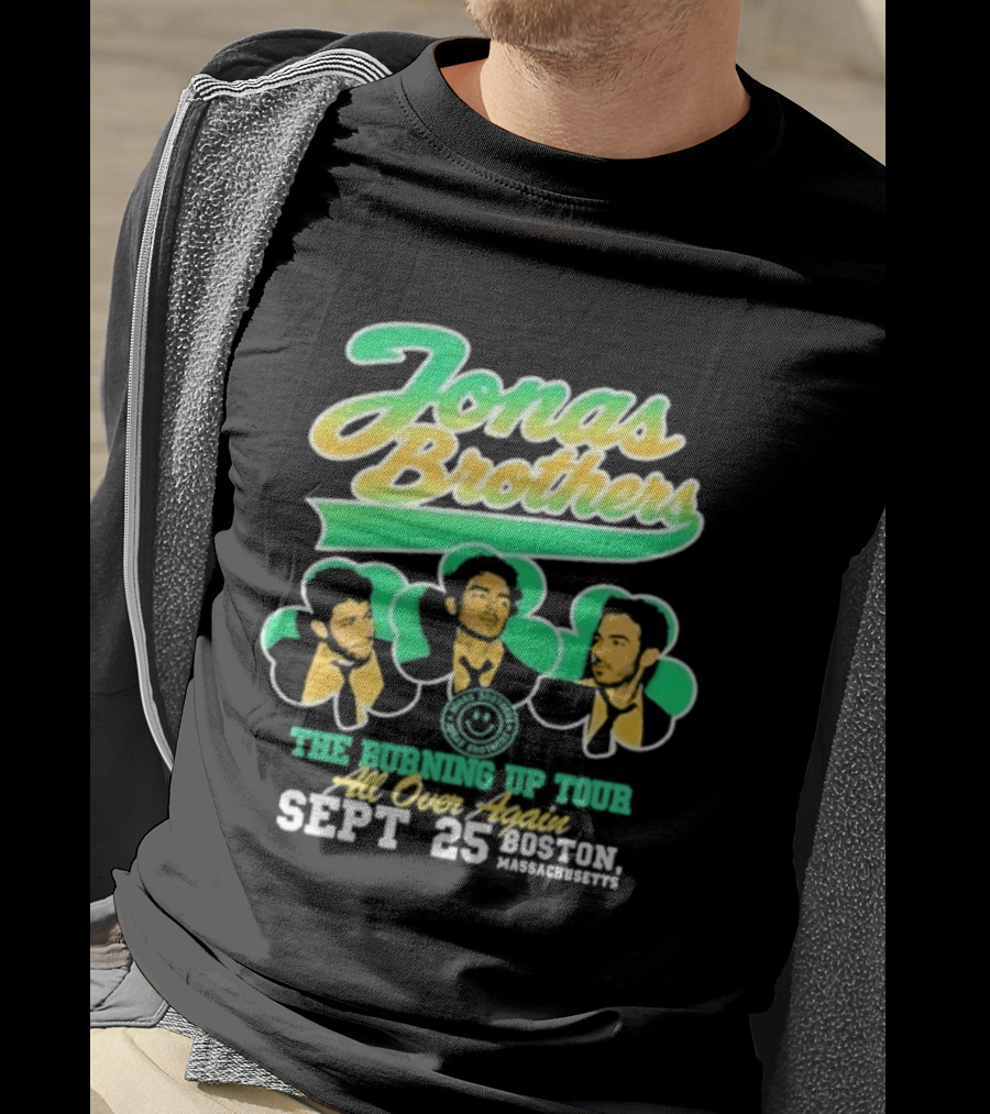 Jonas Brothers The Bringing Up Tour All Over Again Sept 25 Boston Massachusetts T-Shirt