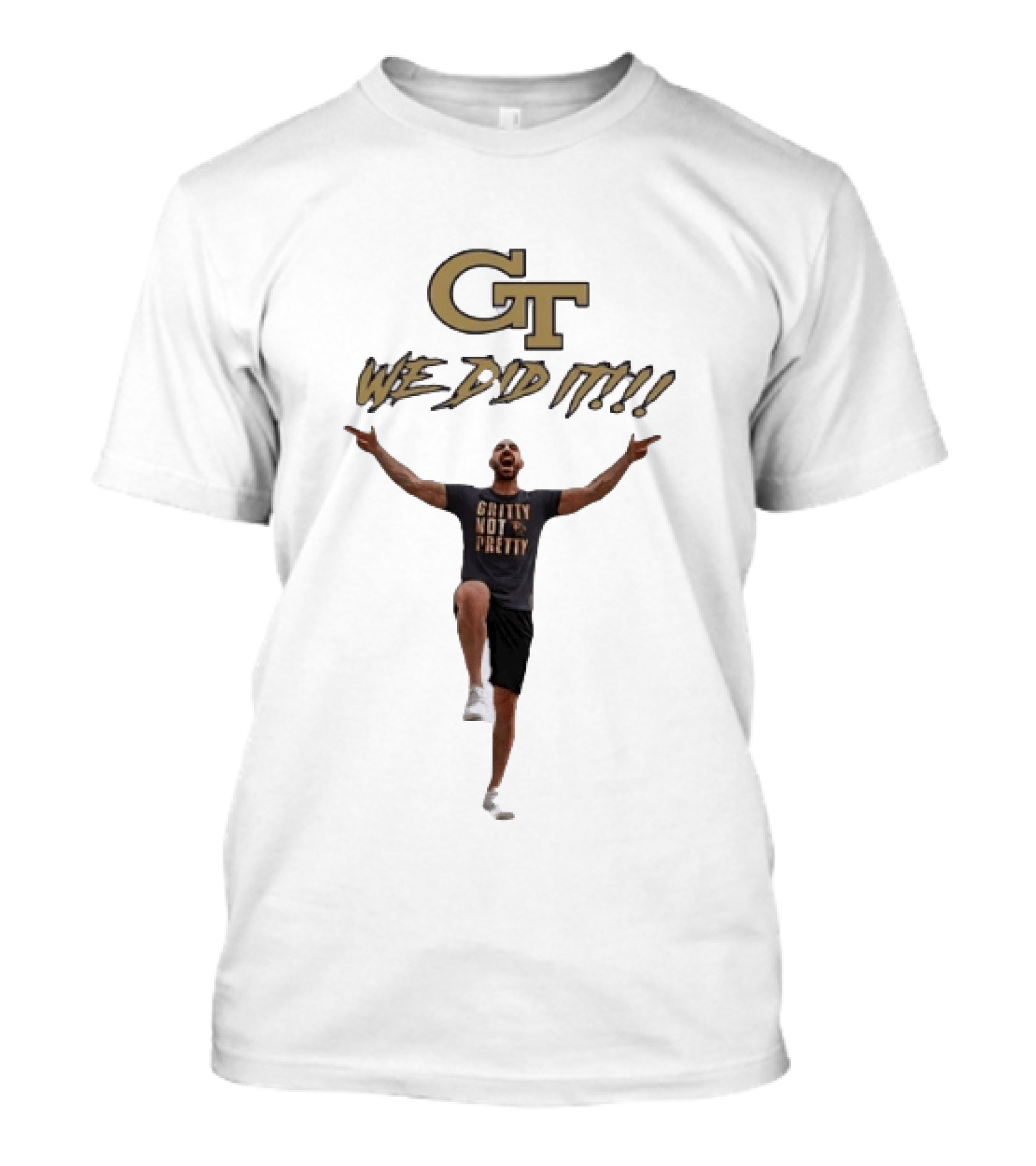 Georgia Tech GT We Did It Gritty Not Pretty Celebration T-Shirt