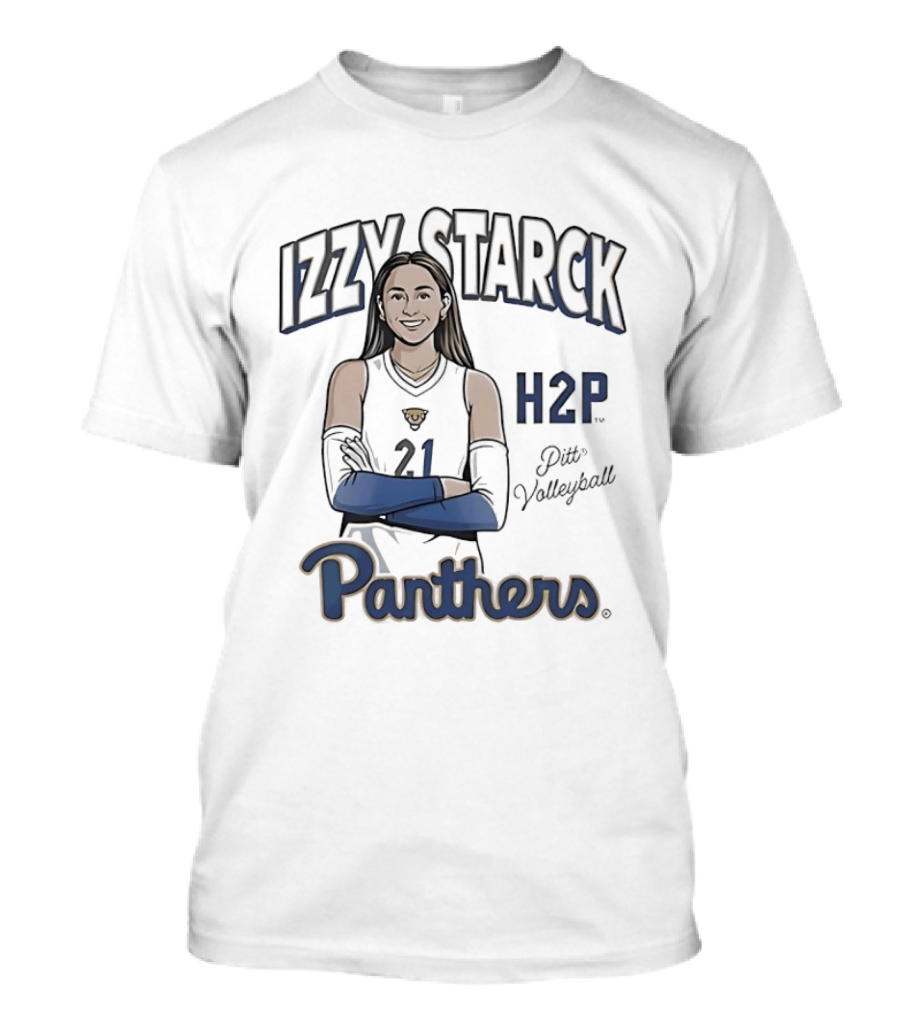 Izzy Starck Panthers 21 Pitt Volleyball H2P T-Shirt