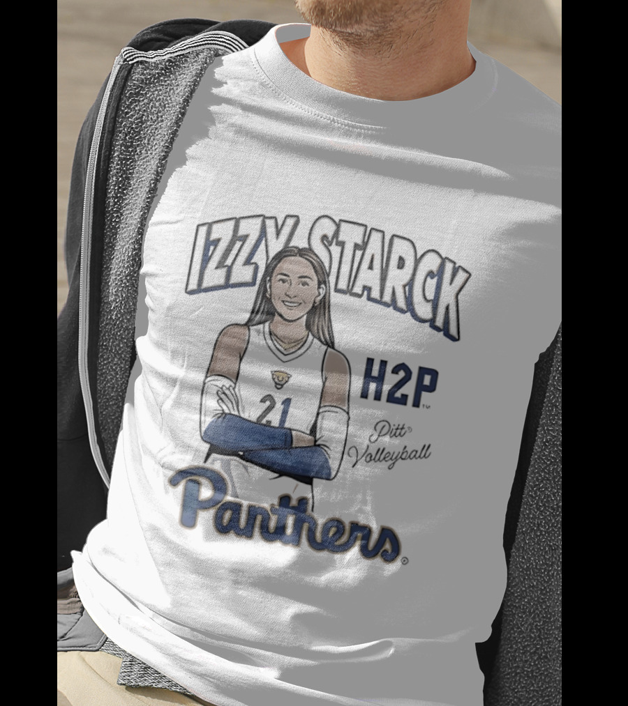 Izzy Starck Panthers 21 Pitt Volleyball H2P T-Shirt
