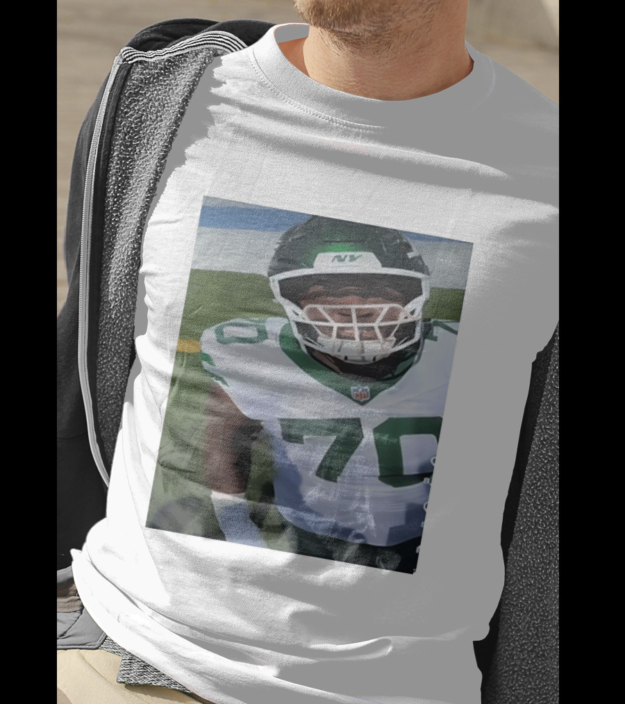New York Jets Number 70 Football Player NFL Jersey T-Shirt