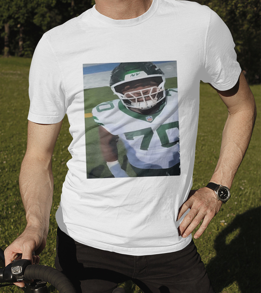New York Jets Number 70 Football Player NFL Jersey T-Shirt
