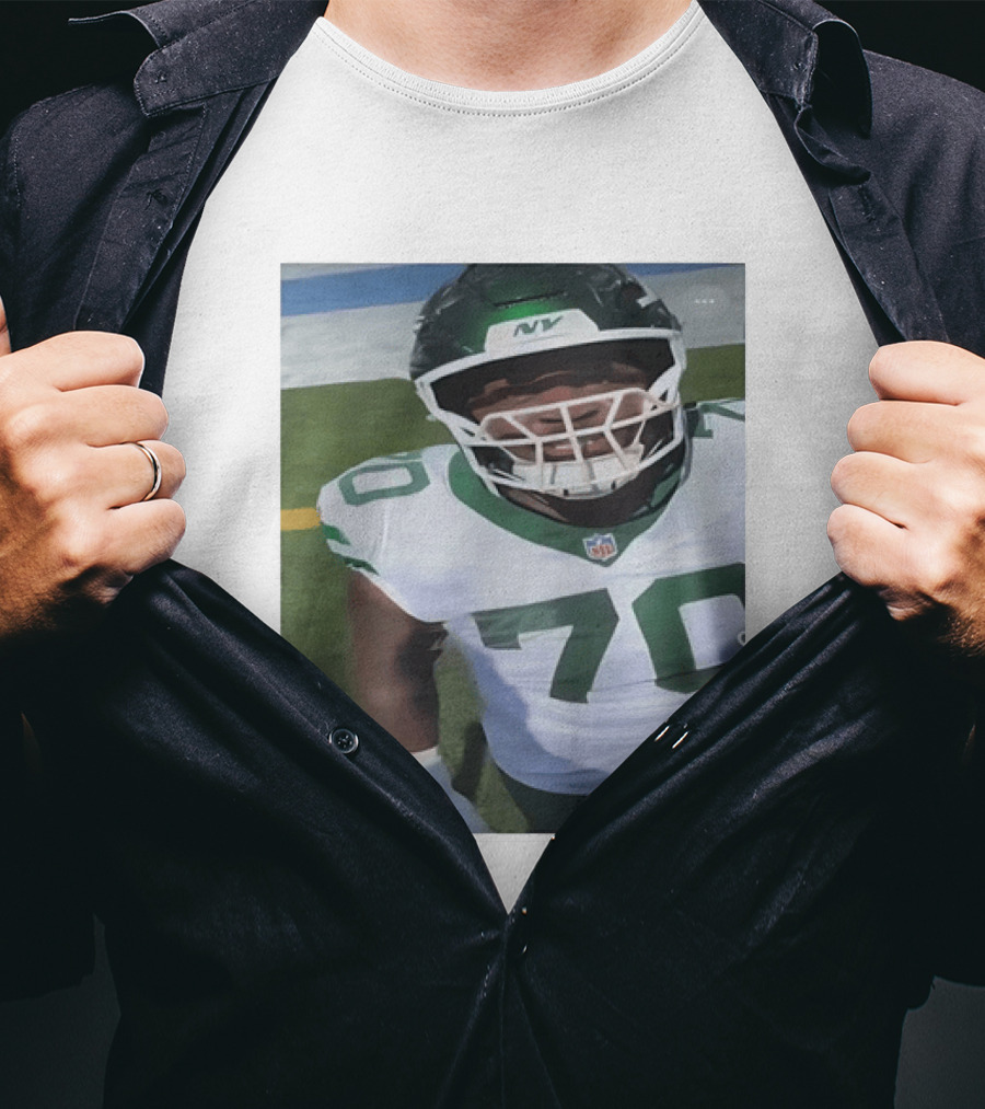 New York Jets Number 70 Football Player NFL Jersey T-Shirt
