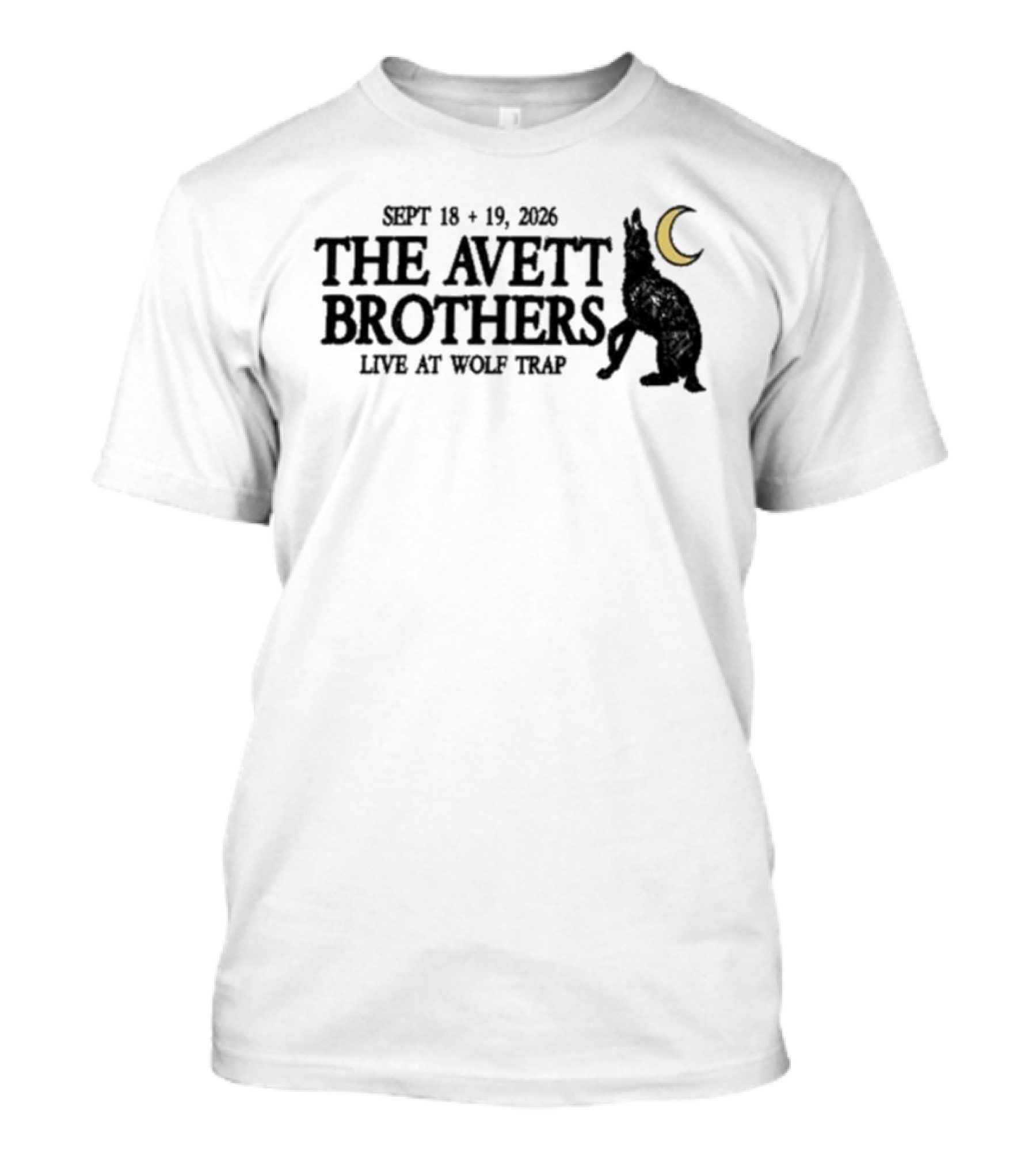 The Avett Brothers Live At Wolf Trap September 18 19 2026 T-Shirt