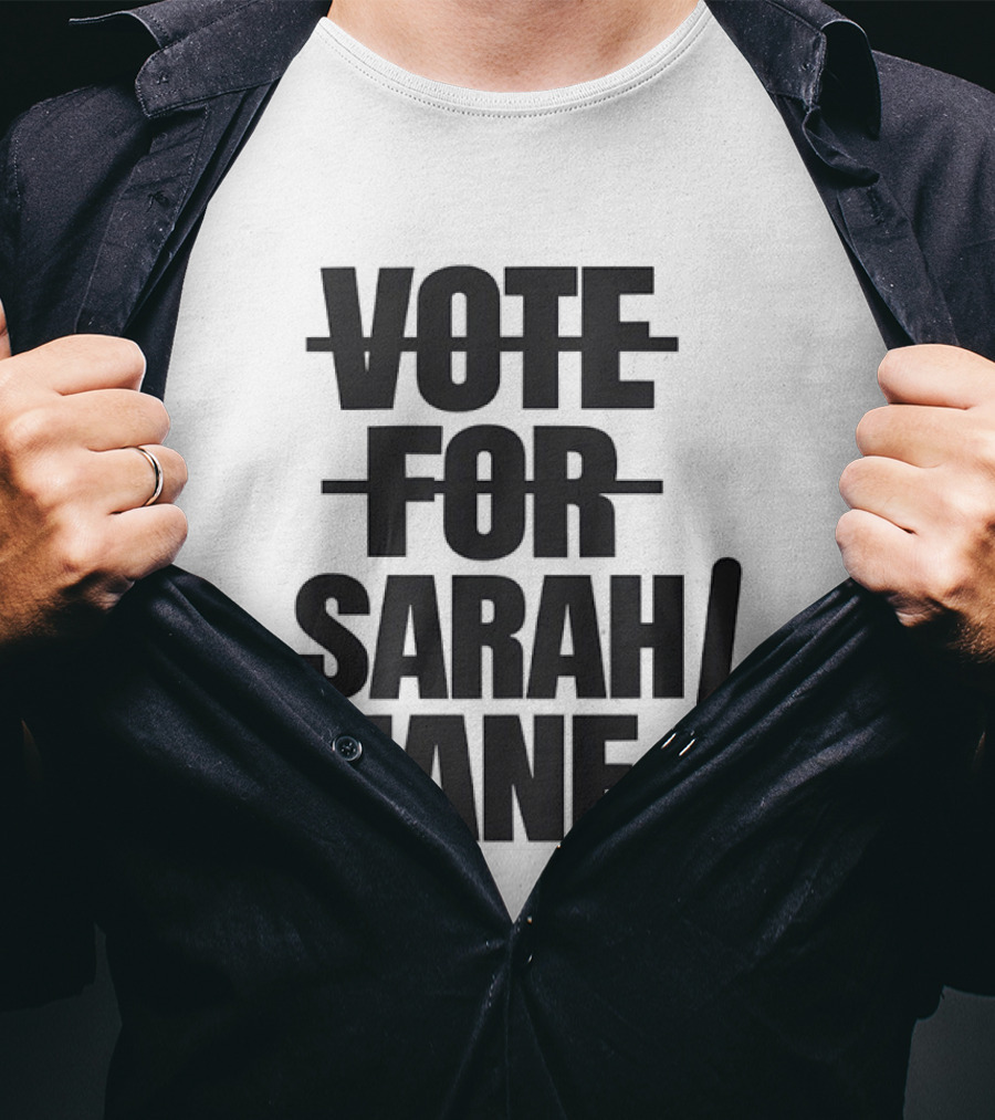 Vote For Sarah Jane Doctor Who Sci Fi TV Show Classic Fan Merchandise T-Shirt