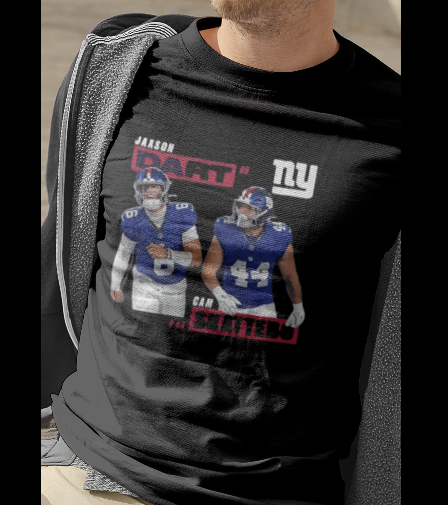 NY Giants Jaxson Dart Cam Skattebo Football Players T-Shirt