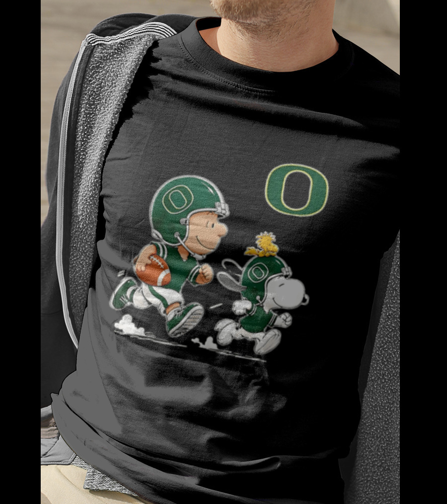 Charlie Brown Woodstock Snoopy Oregon Ducks Football 2026 T-Shirt