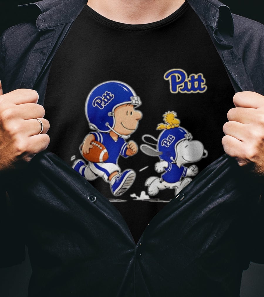 Charlie Brown Woodstock Snoopy Pitt Panthers Football 2026 T-Shirt