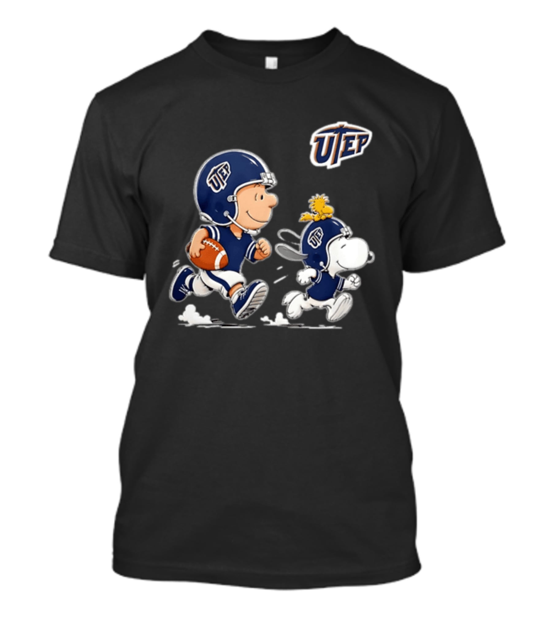 Charlie Brown Woodstock Snoopy UTEP Miners Football 2026 T-Shirt
