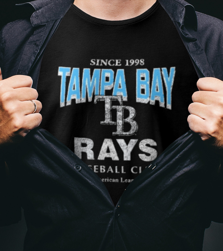Since 1998 Tampa Bay Rays TB Baseball Club American League T-Shirt