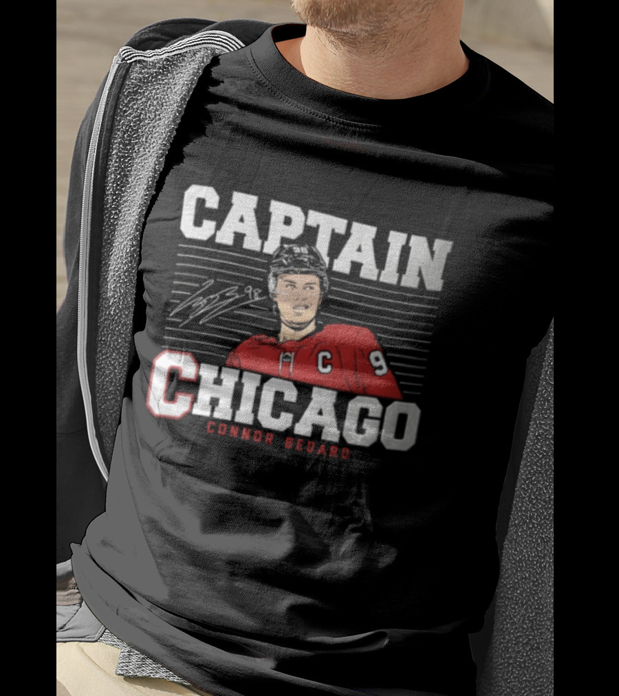 Captain Connor Bedard Chicago Blackhawks NHL 98 T-Shirt