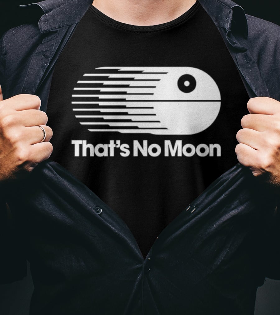 That's No Moon Death Star Space Station Iconic Reference T-Shirt