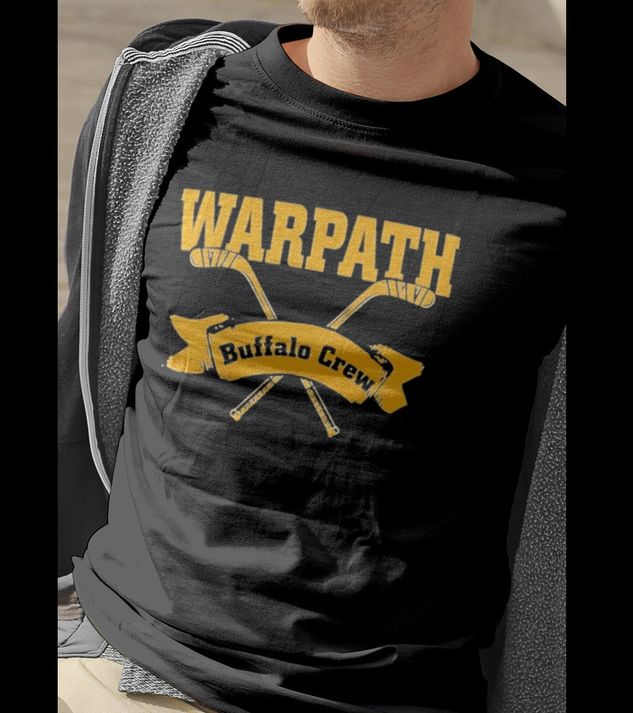 Warpath Buffalo Crew Hockey Team T-Shirt