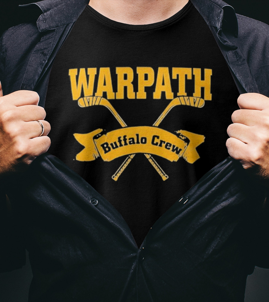 Warpath Buffalo Crew Hockey Team T-Shirt