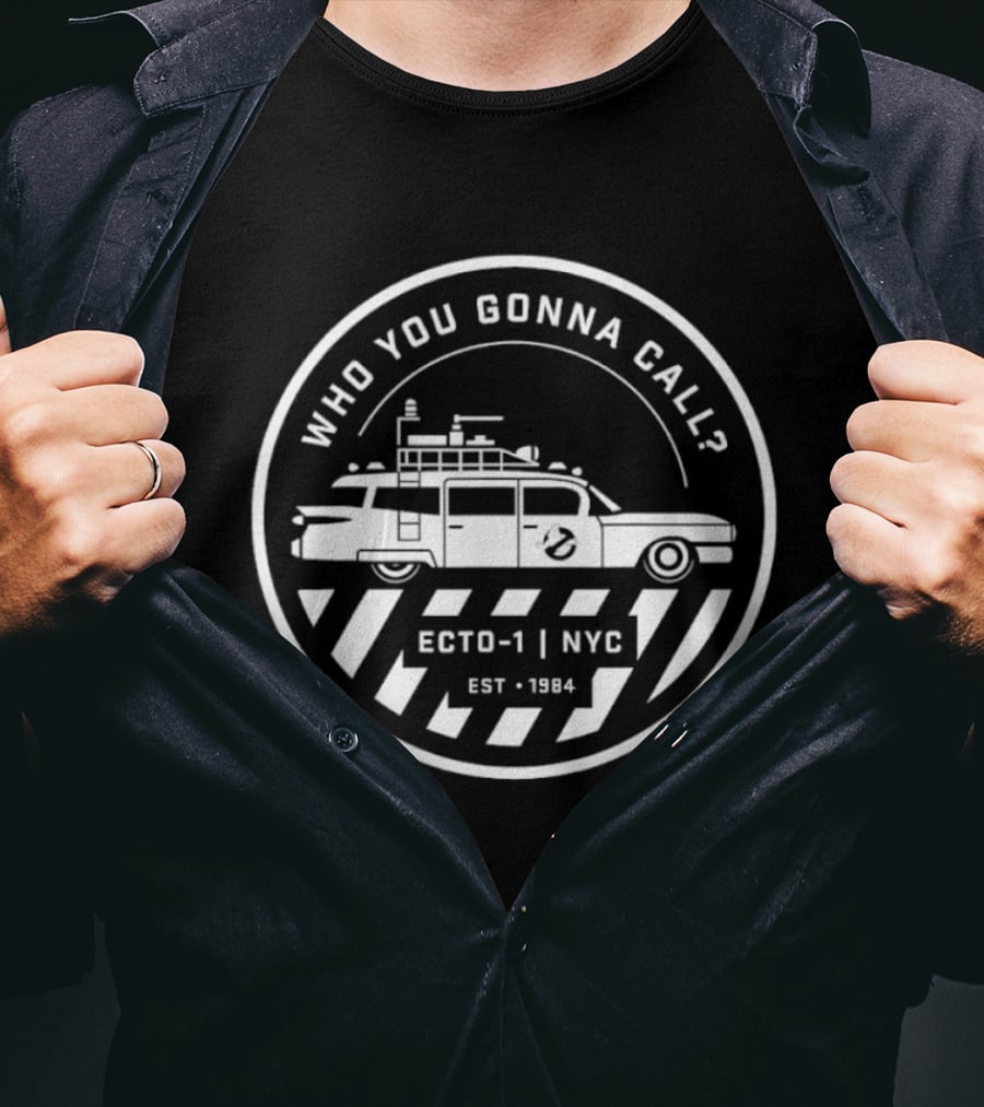 Ghostbusters Ecto 1 NYC Who You Gonna Call Est 1984 T-Shirt