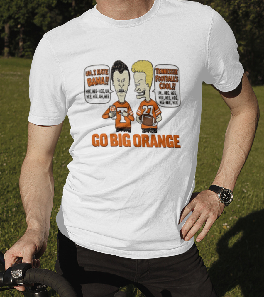 Go Big Orange Beavis And Butt Head Tennessee Volunteers Football T-Shirt