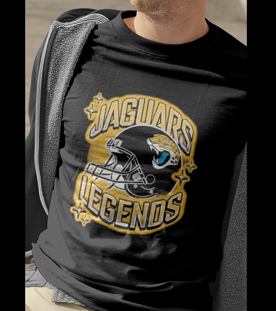 Jaguars Legends Football Helmet Icon With Stars T-Shirt