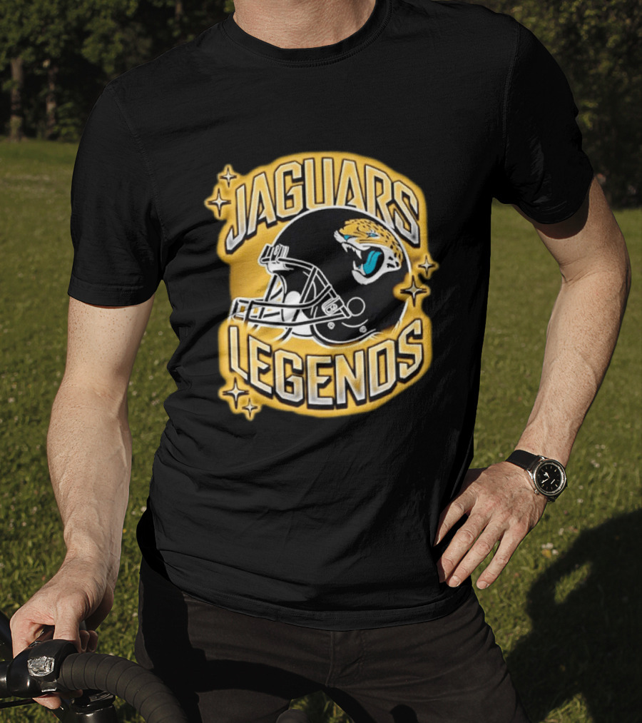 Jaguars Legends Football Helmet Icon With Stars T-Shirt