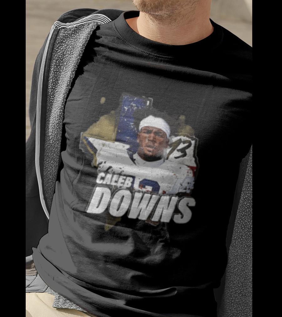 Caleb Downs 13 Virginia Tech NCAAF Football Texas Star T-Shirt