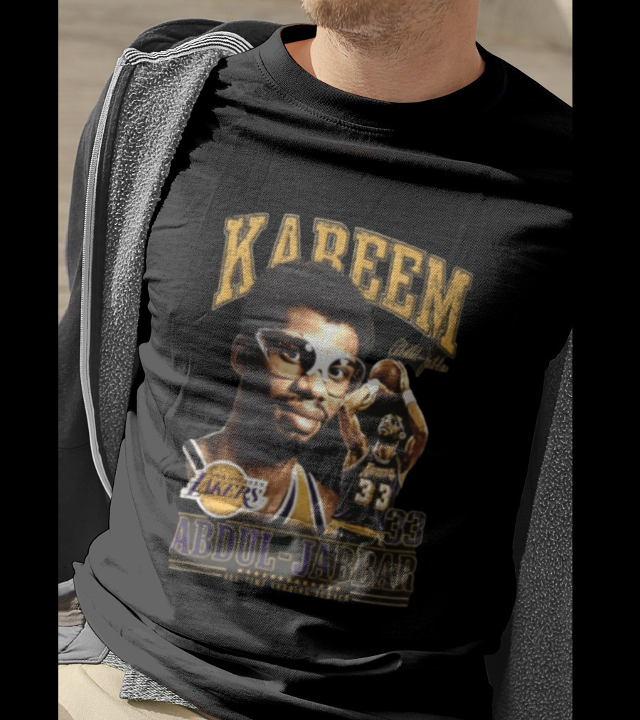 Kareem Abdul Jabbar Los Angeles Lakers NBA All Time Leading Scorer 33 T-Shirt