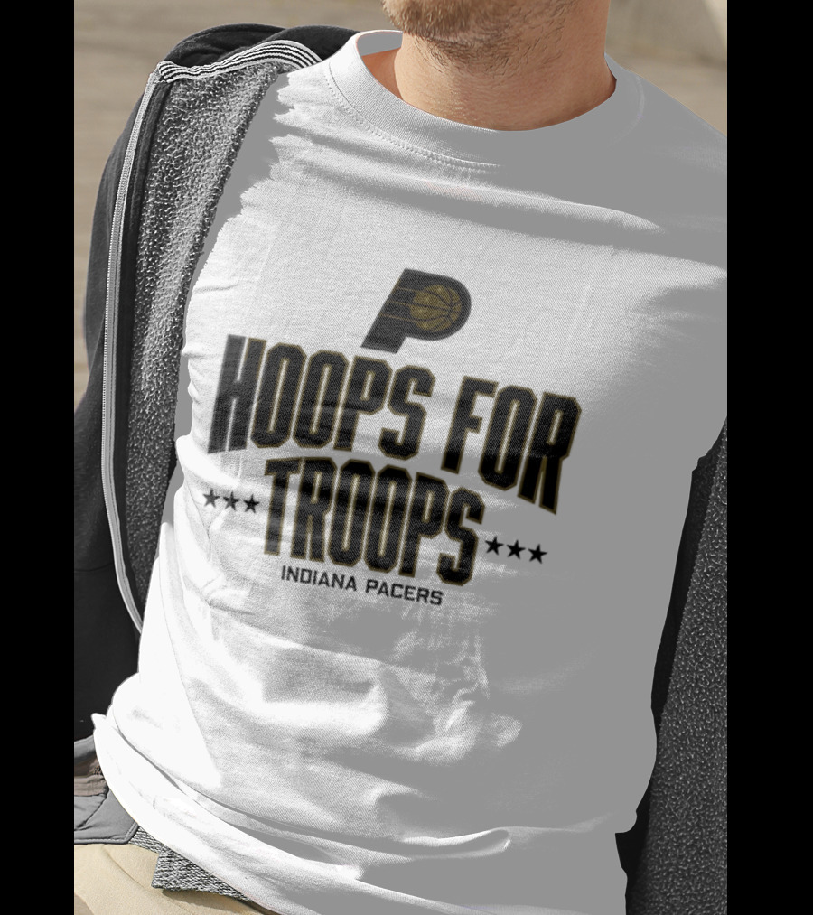 Indiana Pacers Hoops For Troops NBA 2025 T-Shirt