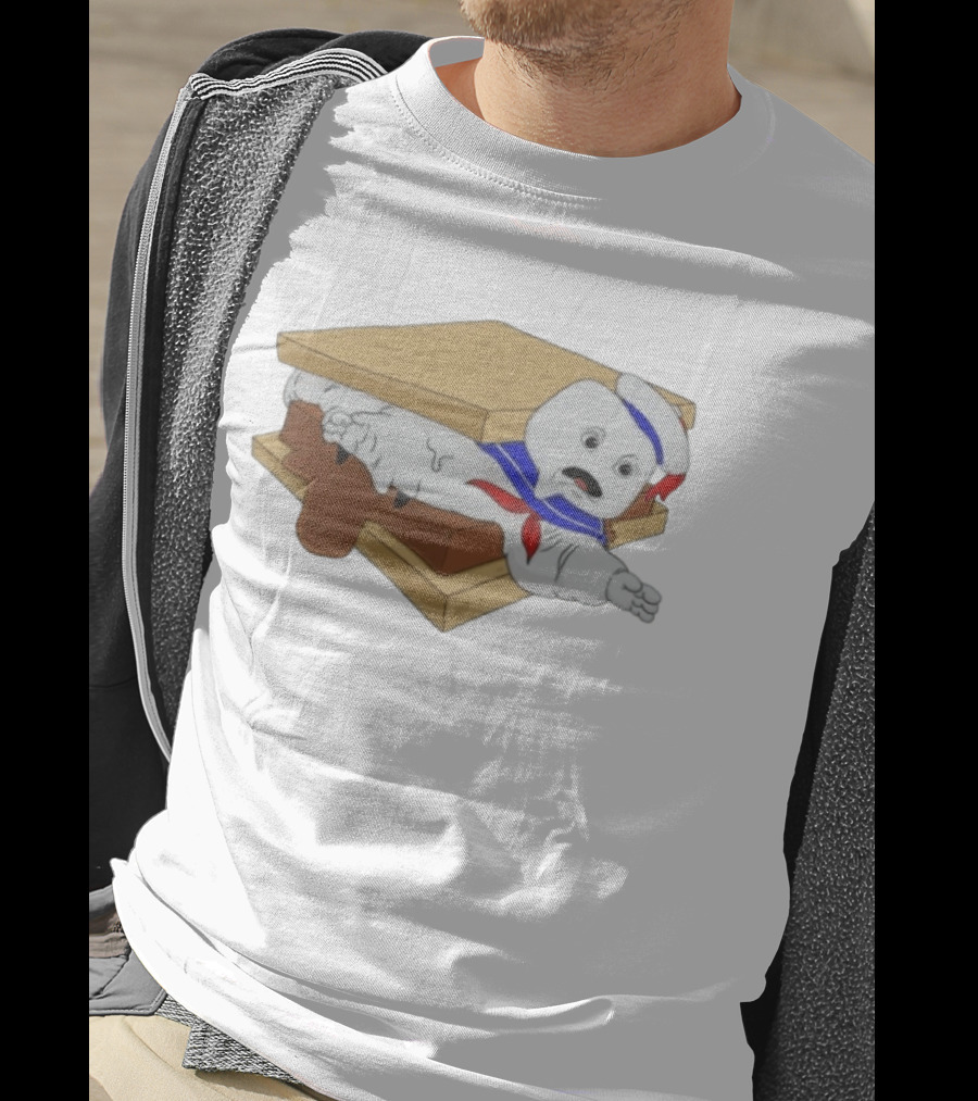 Stay Puft Marshmallow Man S'more Sandwich Ghostbusters Icon Character Fun T-Shirt