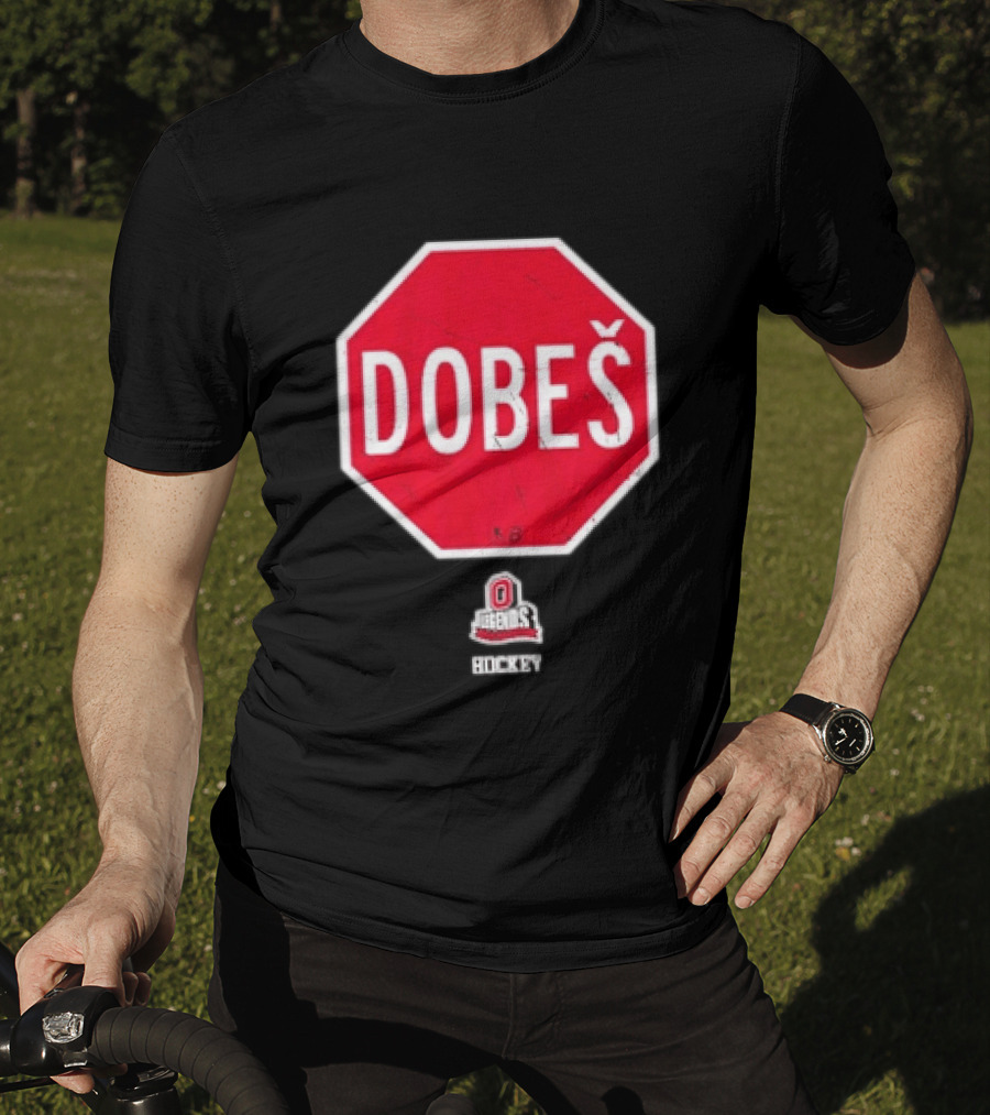 Ohio State Buckeyes Jakub Dobes Stop Sign T-Shirt