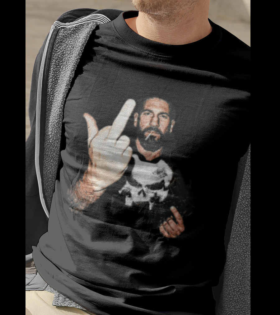 Jon Bernthal Punisher Middle Finger Iconic Gesture T-Shirt