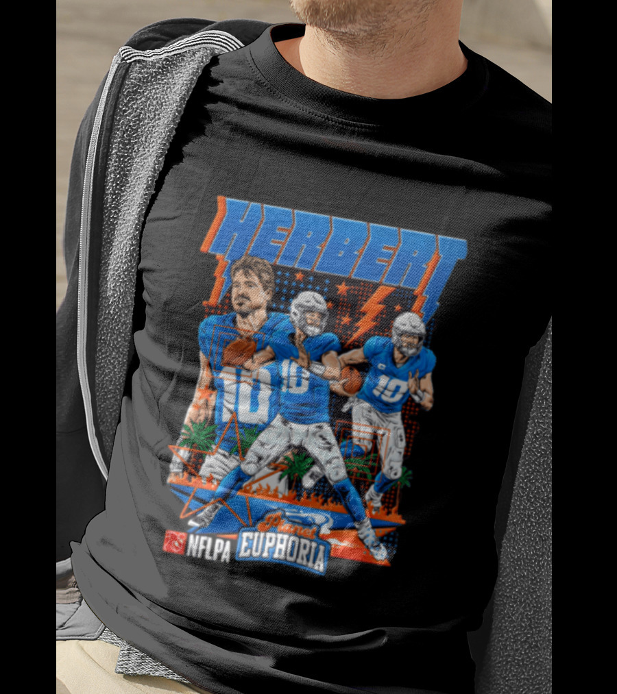 Herbert Player Euphoria NFLPA Limited Edition Lightning Version T-Shirt