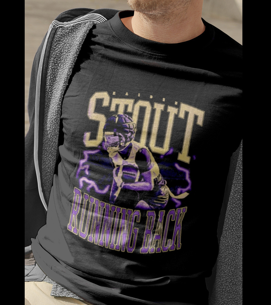 Stout Running Back Football Player T-Shirt