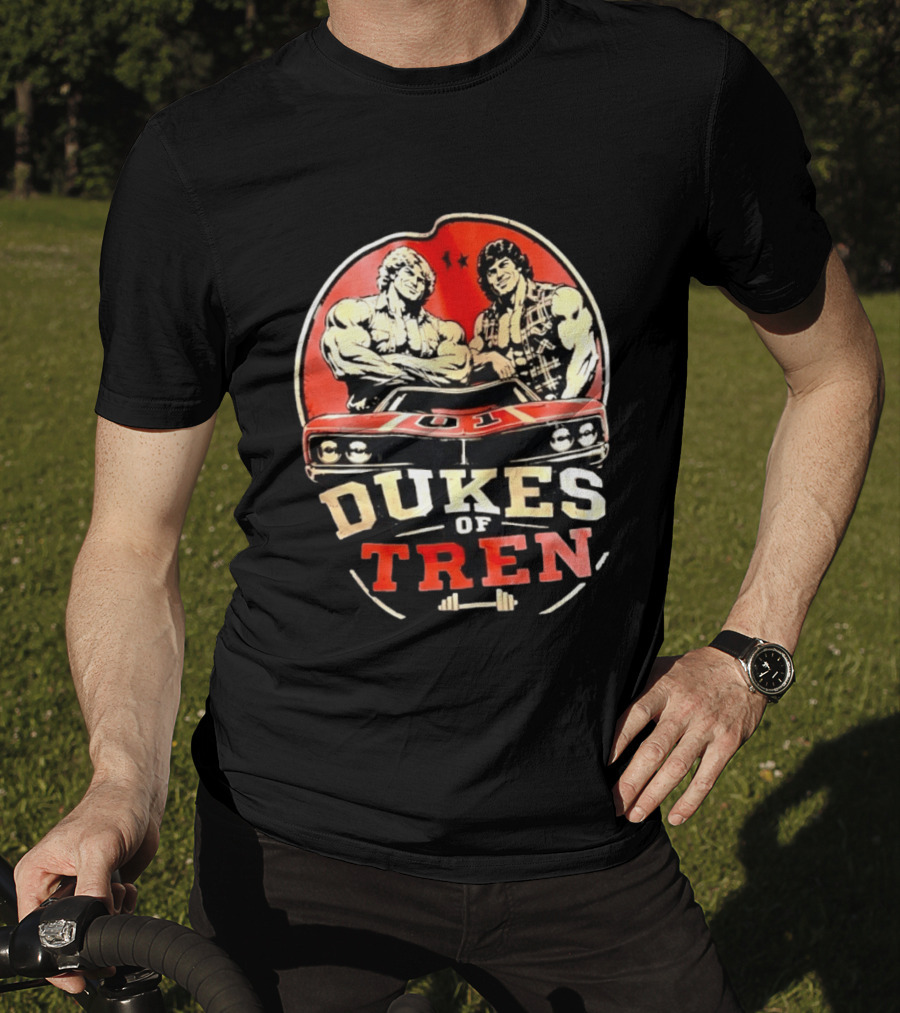 Dukes Of Tren Distressed Muscle Car Bodybuilding Power T-Shirt