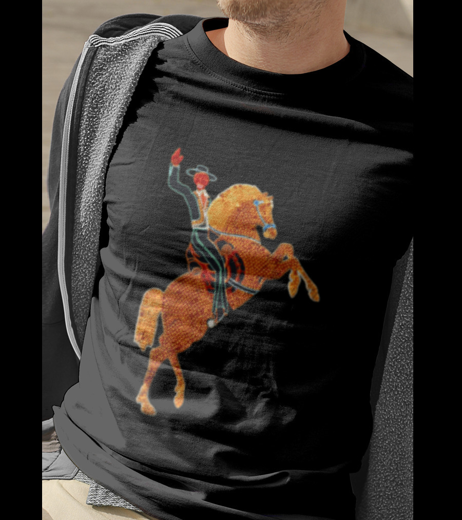 Las Vegas Cowboy Neon Sign T-Shirt