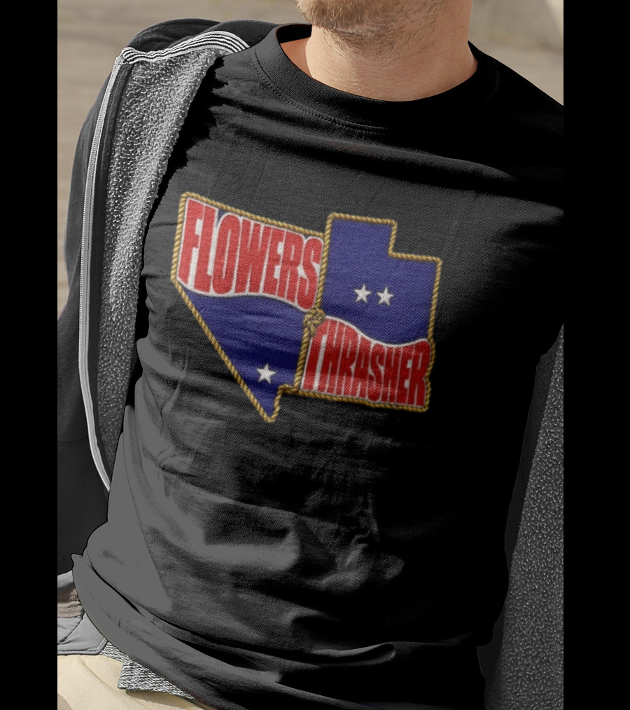 FLOWERS THRASHER Nevada Utah Patch T-Shirt