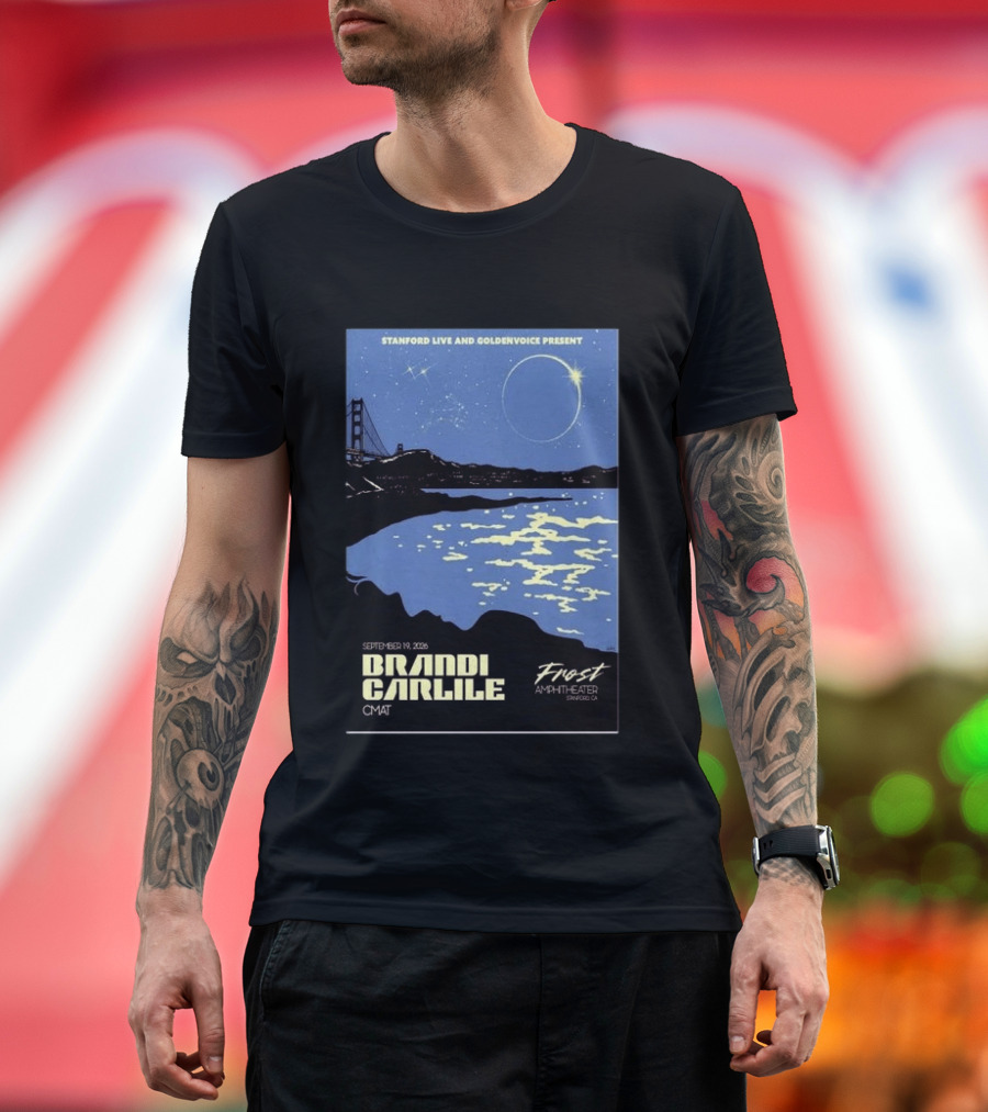 Stanford Live Goldenvoice Presents Brandi Carlile September 19 2026 Frost Amphitheater Stanford CA T-Shirt