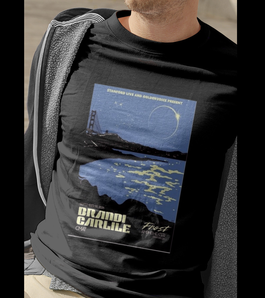 Stanford Live Goldenvoice Presents Brandi Carlile September 19 2026 Frost Amphitheater Stanford CA T-Shirt