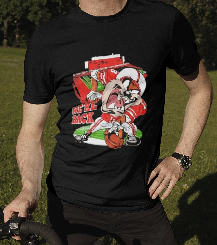 Taz Nebraska Cornhuskers We're Back Memorial Stadium Football T-Shirt
