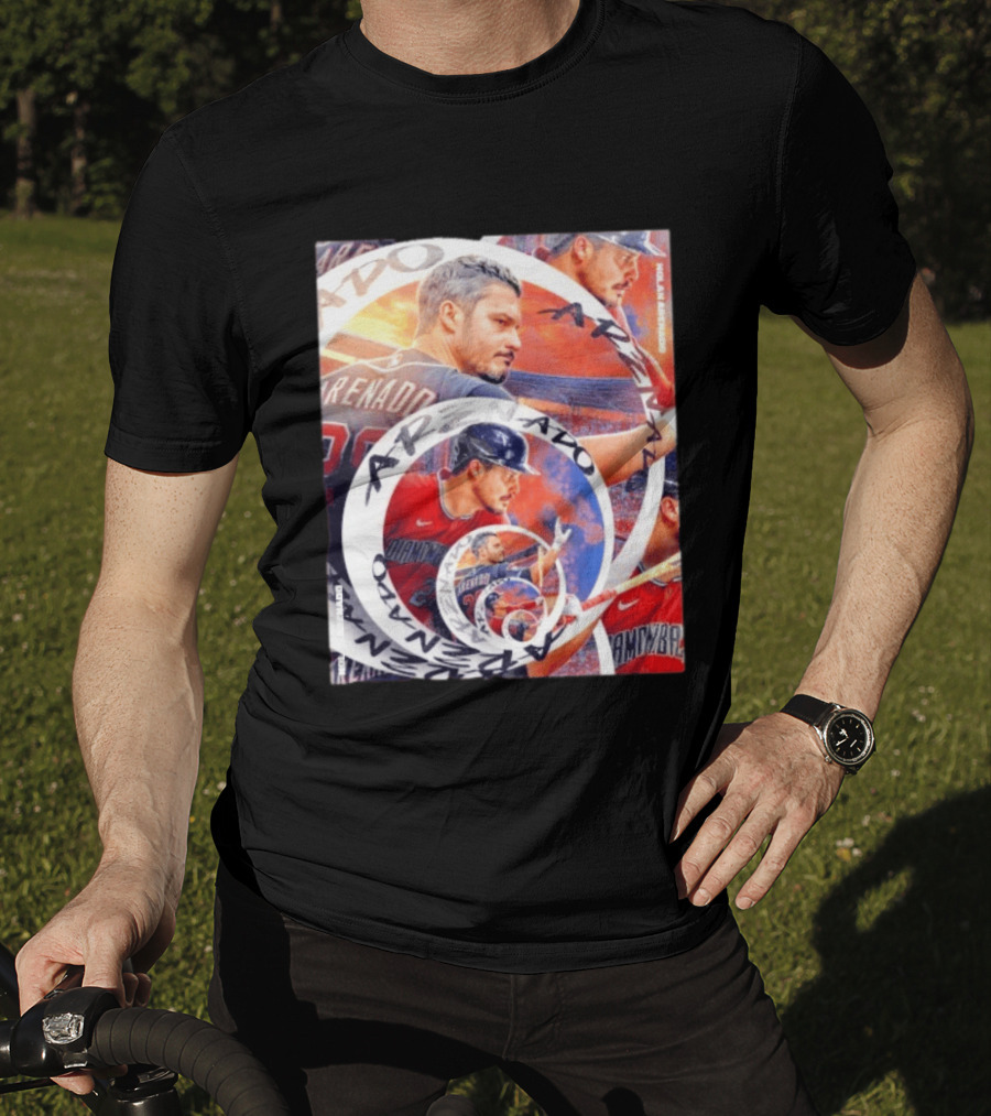 Nolan Arenado Arizona Diamondbacks Baseball Spiral Collage T-Shirt
