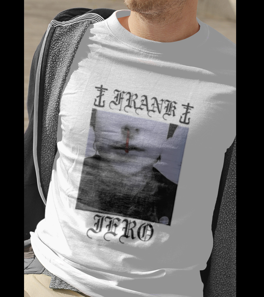 Franke Jero Dark Blue Aesthetic Nosebleed Art My Chemical Romance T-Shirt