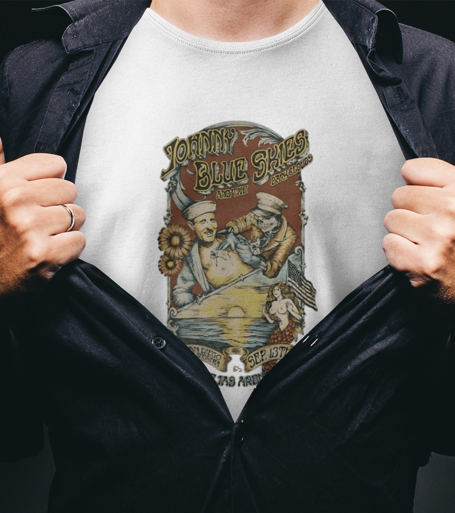 Johnny Blue Skies And The Dark Clouds Live San Diego California Sep 13th Viejas Arena T-Shirt