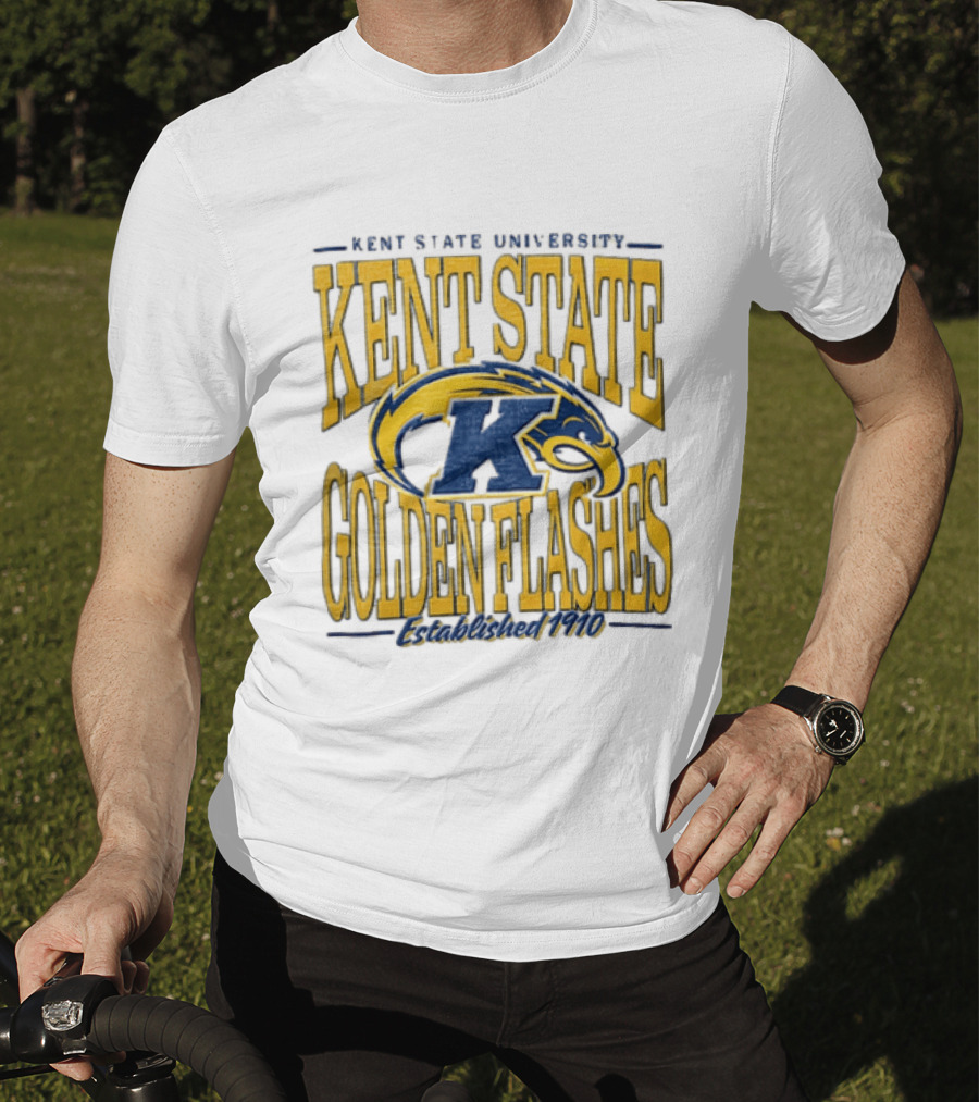 Kent State University Golden Flashes 1910 Blue Yellow Eagle T-Shirt