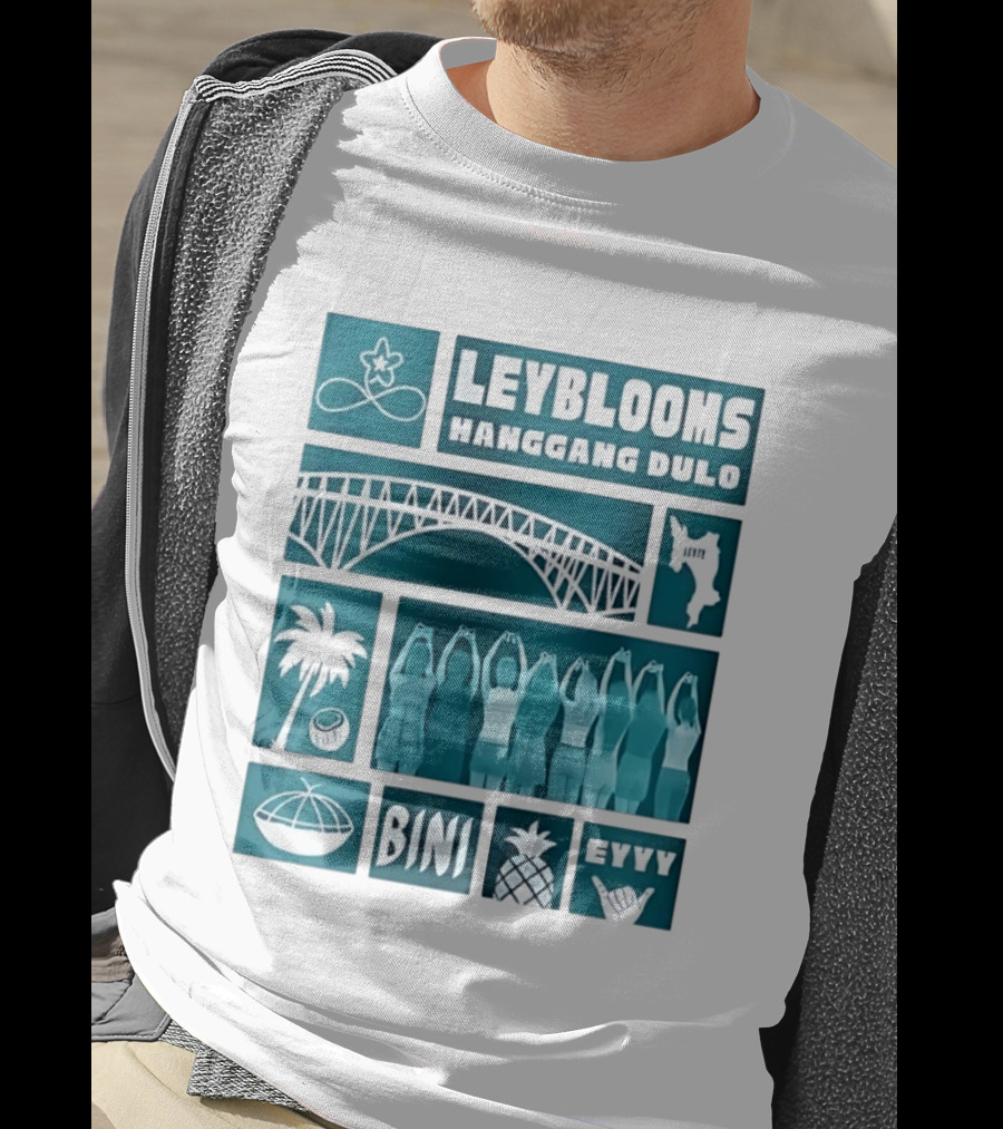 Leyblooms Hanggang Dulo Bini Eyyy Leyte Bridge Palm Coconut Pineapple T-Shirt