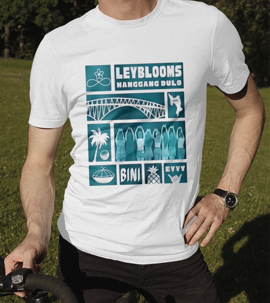 Leyblooms Hanggang Dulo Bini Eyyy Leyte Bridge Palm Coconut Pineapple T-Shirt