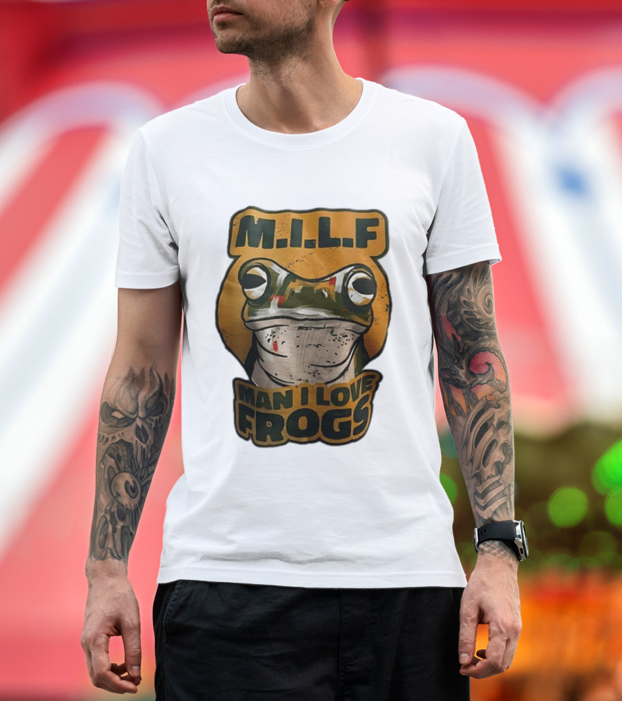 M.I.L.F Man I Love Frogs Frog Amphibian T-Shirt