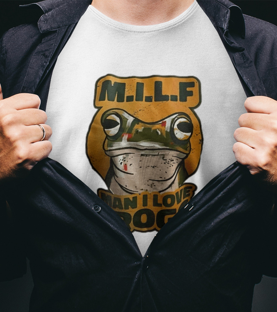 M.I.L.F Man I Love Frogs Frog Amphibian T-Shirt