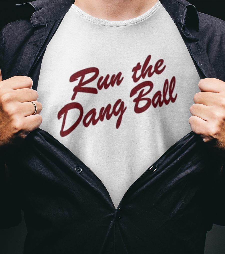 Oklahoma Sooners Run The Dang Ball Football Fan Gear T-Shirt