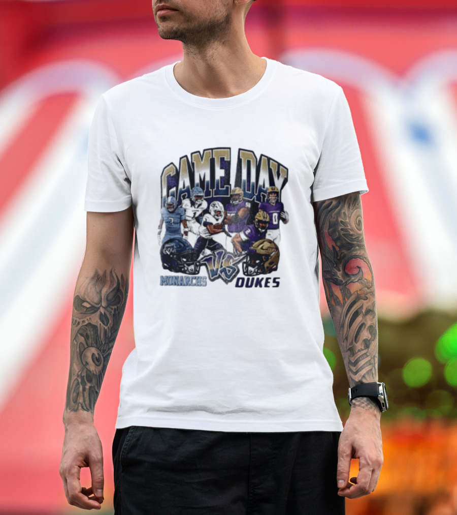 Old Dominion Monarchs Game Day Vs James Madison Dukes NCAA 2026 T-Shirt