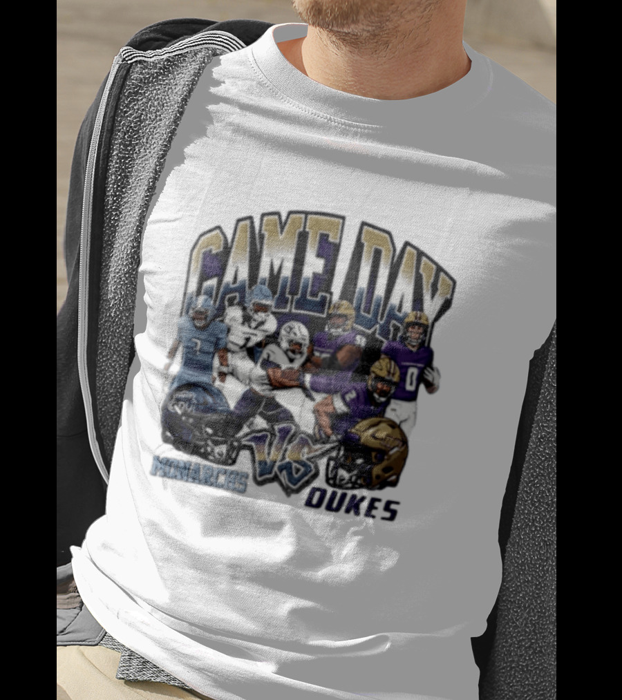 Old Dominion Monarchs Game Day Vs James Madison Dukes NCAA 2026 T-Shirt