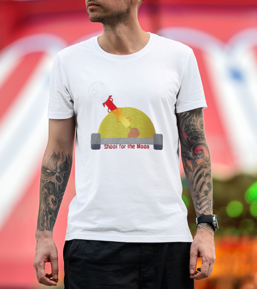 Shoot For The Moon Rocket Launcher Animation T-Shirt