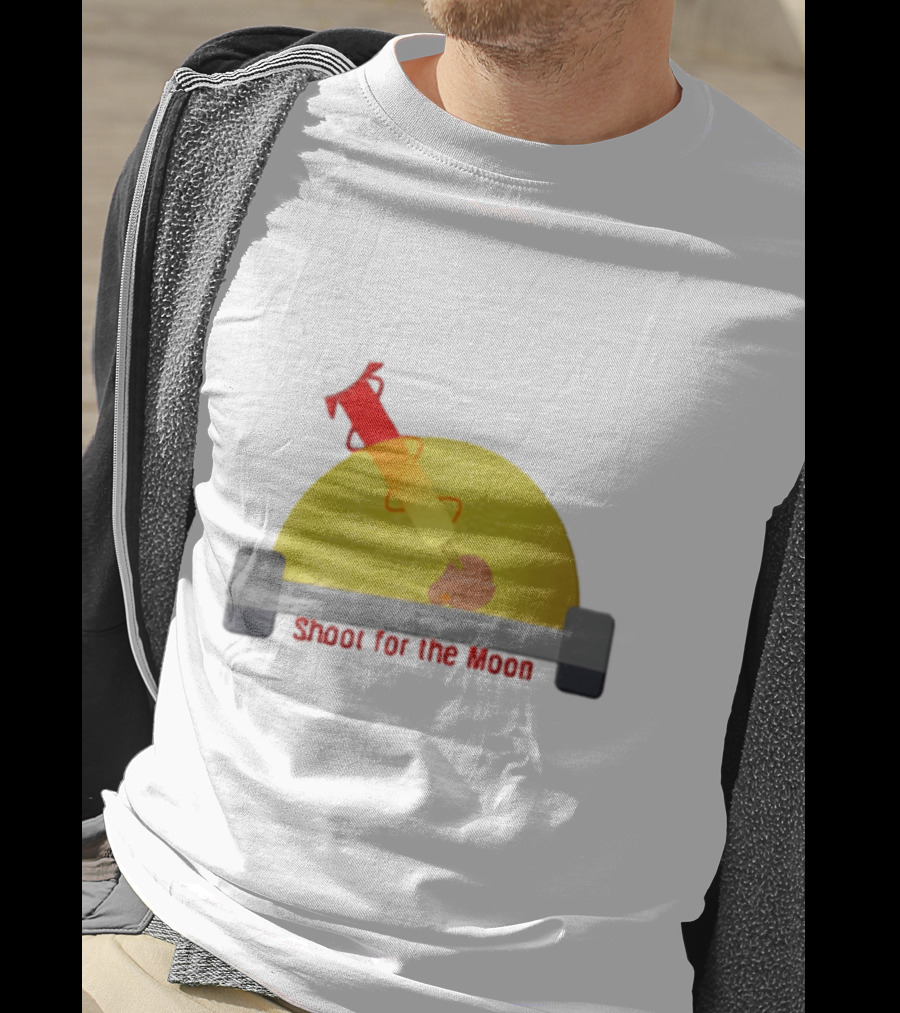 Shoot For The Moon Rocket Launcher Animation T-Shirt